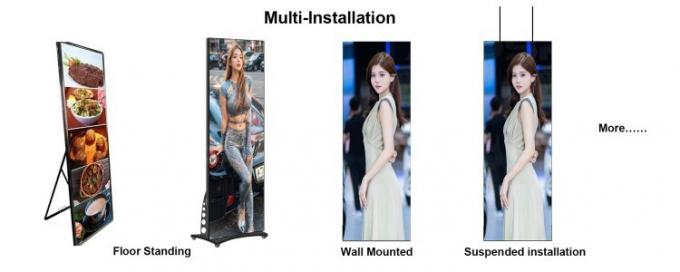 ملصق LED قابل للطي ملصق إعلانات الفيديو الرقمي المحمول 3