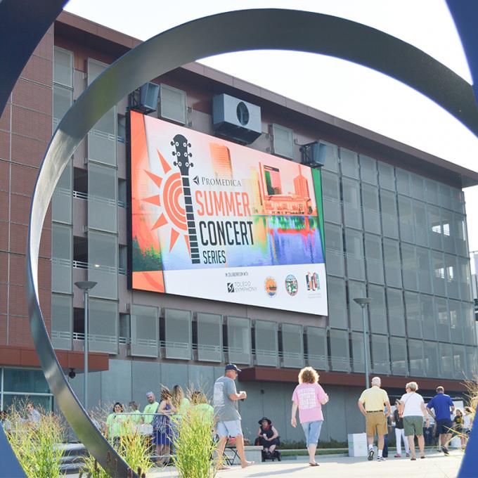 شاشة عرض LED SMD في الهواء الطلق HD Full Color P4 P5 P6 P8 P10 LED Video Wall Screen 0