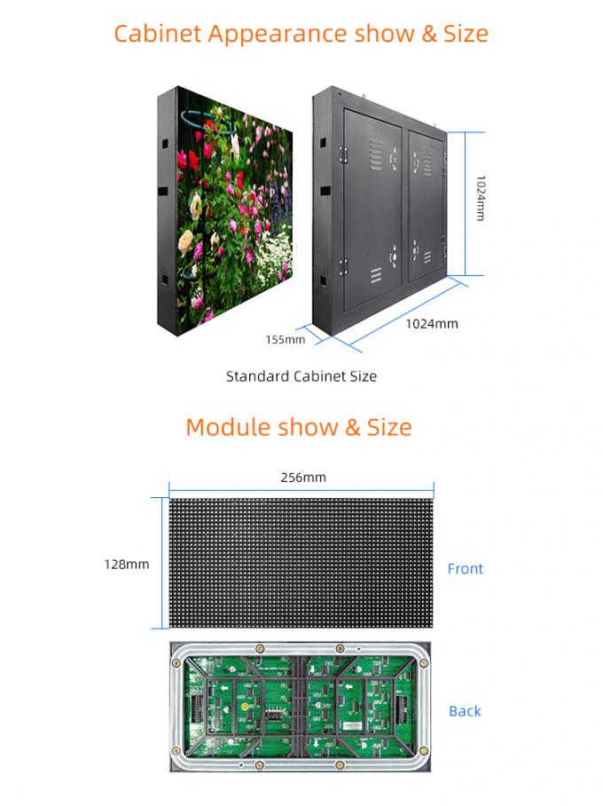 شاشة عرض LED SMD في الهواء الطلق HD Full Color P4 P5 P6 P8 P10 LED Video Wall Screen 5