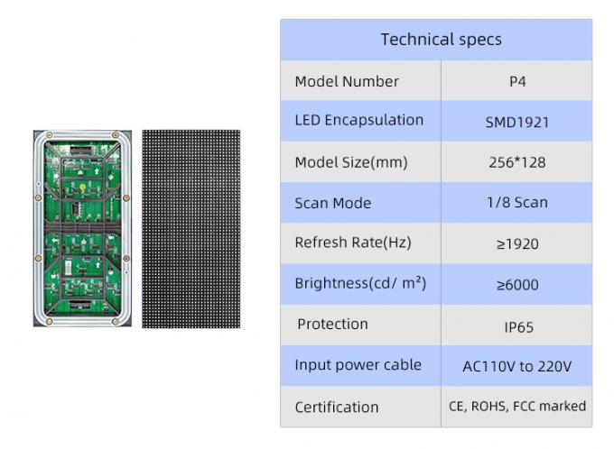 شاشة عرض LED SMD في الهواء الطلق HD Full Color P4 P5 P6 P8 P10 LED Video Wall Screen 4