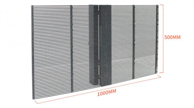 3.91-7.82mm Pixel Pitch شاشة عرض LED شفافة مع شفافية 75٪ لمسافة مشاهدة 5-100m 0