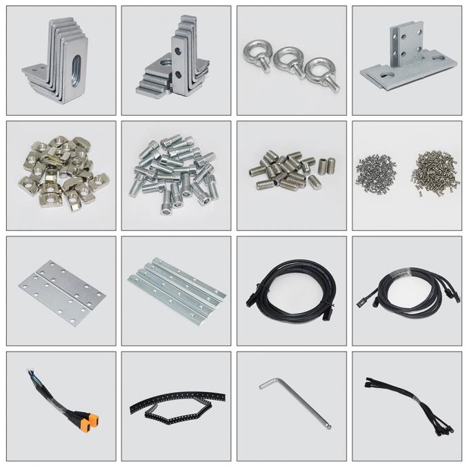 3.91-7.82mm Pixel Pitch شاشة عرض LED شفافة مع شفافية 75٪ لمسافة مشاهدة 5-100m 1