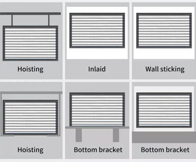 3.91-7.82mm Pixel Pitch شاشة عرض LED شفافة مع شفافية 75٪ لمسافة مشاهدة 5-100m 9
