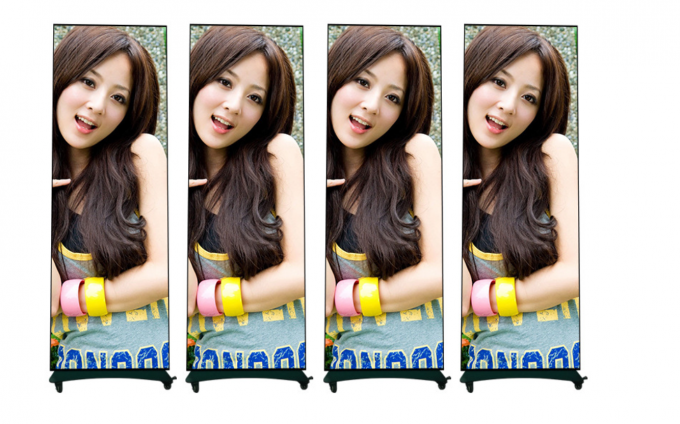 شاشة عرض ملصق LED HD قابلة للتحريك داخلية خارجية أرضية واقفة P1.8 P2 قابلة للطي شاشة ملصق LED P2.5 شاشة ملصق LED 2