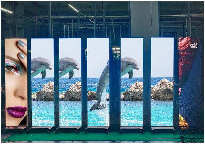 شاشة عرض ملصق LED HD قابلة للتحريك داخلية خارجية أرضية واقفة P1.8 P2 قابلة للطي شاشة ملصق LED P2.5 شاشة ملصق LED 9