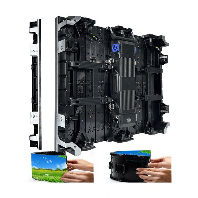 شاشة منحنية داخلية/خارجية مرنة لتأجير جدار فيديو LED شاشة LED للعرض والأنشطة المسرحية - P2.976 P3.91 P4.81 1