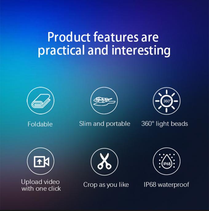 شاشة LED الطائرة مع Drone السجادة السحرية شاشة فيلم LED شاشة قابلة لإعادة الشحن للإعلانات الخارجية مخصصة 1