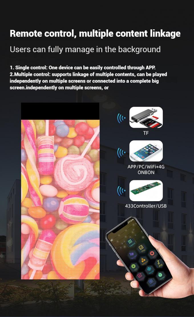 شاشة LED الطائرة مع Drone السجادة السحرية شاشة فيلم LED شاشة قابلة لإعادة الشحن للإعلانات الخارجية مخصصة 2