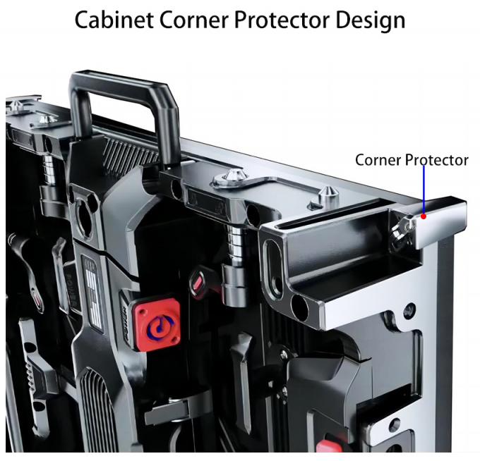 شاشة داخلية خارجية مدعومة P1.56 P1.95 P2.6 P2.97 P3.91 لوحة عرض خلفية للفيديو 1